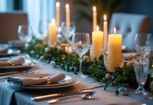 Read more about the article Sådan skaber du den perfekte borddækning med duftlys og servietter