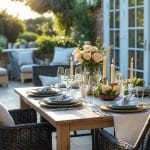 Sådan skaber du den perfekte borddækning med udestuemøbler til din terrasse